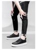 Men's Shoes Inner Height Increase Sports Casual Shoes Low-top Cowhide Surace Thick-soled Running Sports Small White Board Shoes_vogvips.com