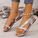 Flip-Flop Woven Flat Beach Sandals For Women 2025 New Casual European And American Style Large Size 43 Internet_vogvips.com