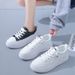 Casual Leather Sneakers For Women, Comfortable Korean-style Fashion, New Trendy Cross-border Sneakers, Stylish_vogvips.com
