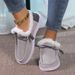 Women's Shoes Low Heel Cotton Casual Shoes With Thick Sole, Round Toe, Comfortable And Warm For Winter Spring Fall_vogvips.com