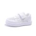 Super Light Velcro Sneakers Solid Bottom Board Shoes Boys And Girls Collegiate Style Small White Shoes_vogvips.com