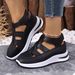 Women's Foreign Trade Sandals, Hollow-out Roman-style Leather Summer Breathable Shoes With Internal Height-increasing_vogvips.com