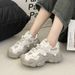 Height Increasing Dad For Women Spring Autumn New Style Thick Soled Mesh Casual Sports Breathable And Lightweight_vogvips.com
