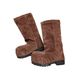 WalkPrime WalkPrime 2024 New European And American High-End Winter Shearling High Tube Fur Snow Big Toe Thick Sole Fashion Boots_vogvips.com
