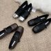 French Style Square Toe Mary Jane Shoes For Women In Autumn 2025, Paired Gentle Skirt And Flat Bottom Single Shoe With A_vogvips.com
