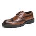 Euro Step Men's 2025 Spring Autumn Formal Business Brogue British Style Leather Shoes_vogvips.com