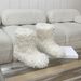 Lamb Wool Korean Style Elegant Versatile Round Toe Flat Snow With Fleece Lining Thickened Warm Short Boots For Women_vogvips.com