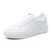 Spring New Breathable White Shoes, Men's Trendy Versatile Thick Soled Sports And Leisure Board Shoes_vogvips.com