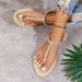 Cross-border Foreign Trade European And American Rhinestone T-strap Fashion Versatile Beach Vacation Soft-soled_vogvips.com