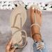 Cross-border Foreign Trade European And American Rhinestone T-strap Fashion Versatile Beach Vacation Soft-soled_vogvips.com