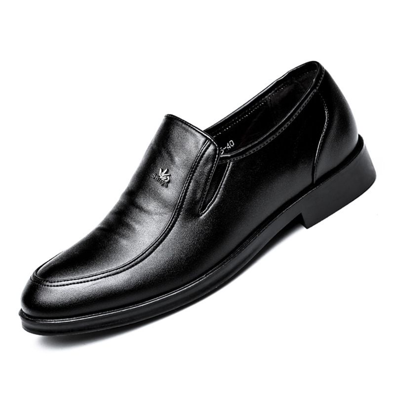 Men's Business Casual Shoes - Lightweight Breathable Round Toe Dress Shoes With Cushioned Sole For Office & Daily Wear_vogvips.com