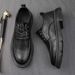 Euro Step 2025 Spring New Men's Business Formal Brogue Trendy Versatile British Style Casual Leather Shoes_vogvips.com