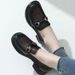 Mesh Women's Shoes Breathable Hollow Loafers Casual One-pedal Flat Mesh Small Leather Shoes_vogvips.com
