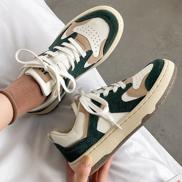 Dehun Women's Shoes Spring And Autumn Season New Thick Soled Student Casual Versatile Niche Sports Board Shoe Trend_vogvips.com