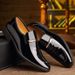 New Autumn Soft-soled Shiny Leather Business Formal For Men, British Style Wedding Shoes, Trendy Men's Shoes_vogvips.com
