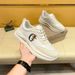 Fuguqi Little Bee Cool Men's Sports Running Luxury High End Soft Soled Dad's White Shoes_vogvips.com