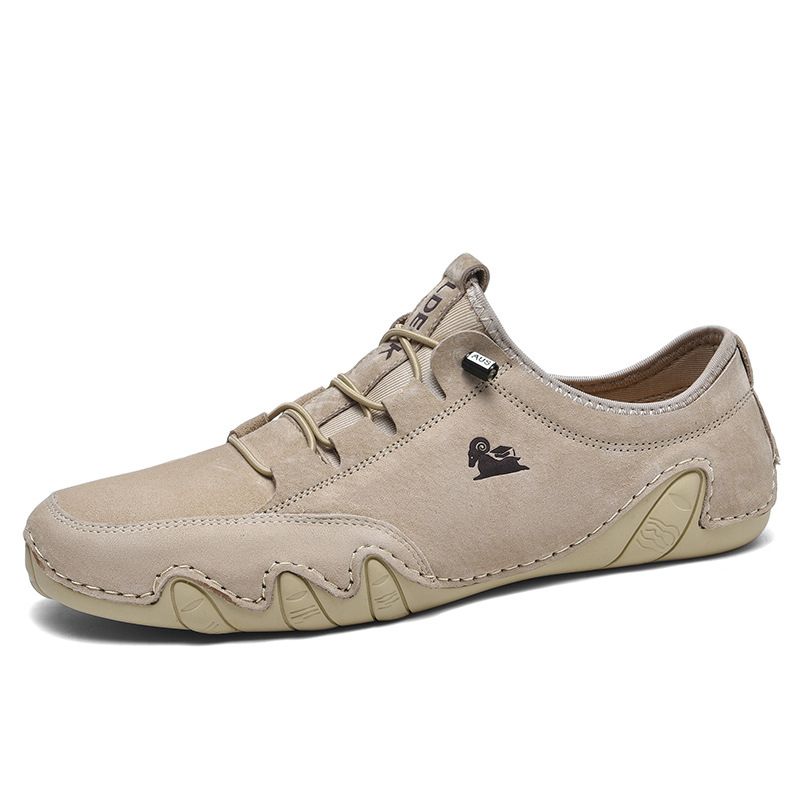 First Layer Leather Men's Shoes Low-top Casual Shoes Martin Shoes Men's Octopus Large Size Shoes_vogvips.com