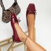 Elegant Burgundy Square-Toe Flat Shoes For Women – Versatile & Stylish For Parties, Events & Daily Wear_vogvips.com