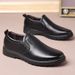 Men's Middle-Aged And Elderly Cowhide Slip-On Casual Leather Shoes Lightweight Soft Sole Business Formal Wear_vogvips.com