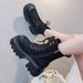 Platform Martin For Women 2025 Autumn Winter New Versatile Distressed Ins British Style Height Increasing Chunky Heel_vogvips.com