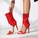 High Heels, Fish Mouth Cool Boots, Thin Heels, Hollow Side Zipper, Short Boots, High Heels, Showing Leg Length And Inner Height_vogvips.com