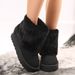 2025 Autumn/Winter Boxi New Thick Bottom Round Head Hairy Pant Leg Short And Popular Caual Veratile Women' Snow_vogvips.com