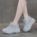 2518 European Style Mesh Breathable Rhinestone Dad Sneakers For Women Ins Trend 2025 Summer New Thick-Soled Casual Shoes_vogvips.com