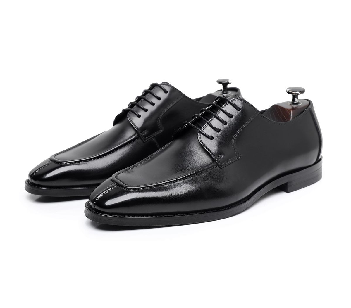 Large Size New Men's Italian Norwegian Stitching Low-top Genuine Handmade Gentleman Derby Casual Leather Shoes_vogvips.com