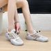 Breathable White Sneakers For Women, Design, 2026 Summer New Korean Style Student Sneakers, Women's Thick-soled Mesh_vogvips.com