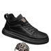 European Warm Series Cotton Winter Safety Fleece Lined Warm Sports Flat Men's Casual Leather Black Work Trendy Shoes_vogvips.com