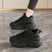 Women's All Black Fleece Lined Dad Winter Hot Selling Genuine Leather Waterproof Kitchen Work Non Slip Sports Big Cotton_vogvips.com