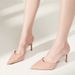 Black High Heels For Women New Arrival Transparent Strap Non-tiring Toe Thin Heel Toe Sandals Women's Half Slippers Summer_vogvips.com