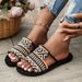2024 Summer New Flat For Women Ethnic Style Casual Flat Slippers For Women Outdoor Flat_vogvips.com