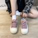 Summer New Flat Sports Thick Soled Bread White Shoes, Women's Niche Versatile Board Casual Trendy Shoes_vogvips.com