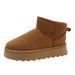 Snow Boots For Women With Thick Fleece And Warmth, Winter Anti Slip Waterproof Boots, Popular Outdoor Midsole Thick Soled Women's Cotton Shoes_vogvips.com