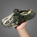 Camouflage Cave Men's Outdoor EVA Trendy Summer Baotou Sandals Water Outward Wearing Driving Beach Shoes_vogvips.com