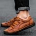 Suitable For All Seasons Large Size Genuine Leather Soft Sole Simple Men's Fashion Versatile Casual Shoes For Outdoor Wear_vogvips.com