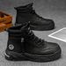 Autumn Men's High-Top Martin Boots, British Retro Thick-Soled Durable Work Shoes, Casual Outdoor Short Boots_vogvips.com