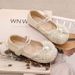 Girls' Princess 2024 Spring And New Children's Leather Autumn Baby Crystal Shiny Rhinestone Single Shoes_vogvips.com
