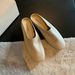 Genuine Leather Slip-on Shoes, 2025 New Spring-summer Model, Soft Upper And Sole, Comfortable Mules With Lychee Pattern,_vogvips.com