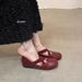 Leopard Print Suede Shallow Mouth Single Shoes For Women Spring And Autumn New French Fairy Style Hidden Wedge Mary Jane_vogvips.com