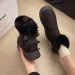 Fleece Lined And Thickened Snow Boots With Slip On Design 2025 Winter New Style Thick Sole Furry Opening Bow Knot Warm_vogvips.com