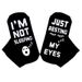 Pure cotton casual sports socks explosive sole creative letter non-slip adhesive floor socks_vogvips.com