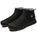Outdoor High Top Snow Boots For Men And Women In Winter, Velvet, Thickened, Water Repellent, Anti Slip, Cold Proof Couple's Cotton Shoes_vogvips.com