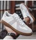 Retro Leather Color Matching Platform Casual Sports Board Shoes Dexun Flying Weaving Matte Platform Men's Shoes_vogvips.com