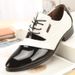 Men's Breathable Formal Shoes - Lightweight Round Toe Business Oxfords For Office, Wedding & Daily Wear Fashionable Performance Shoes, Wedding Shoes_vogvips.com