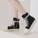 Women's High Top Canvas Boots Spring Summer Mid New Arrivals_vogvips.com