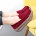 New Plus Size Rocking Sneakers Wedges Casual Women Soft Soles Slip On Platform Non Running Shoes Zapatos Mujer_vogvips.com