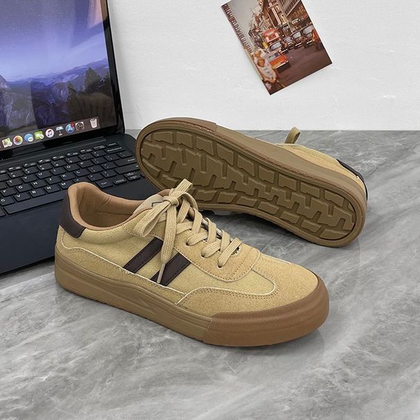 Retro German-style Men's Canvas 2026 Summer Work Versatile Sneakers Breathable Soft-soled Casual Shoes_vogvips.com