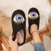 Personalized Cotton Women, Home Couple Warm Floor Slippers, Non-Slip Silent Slippers For Men_vogvips.com